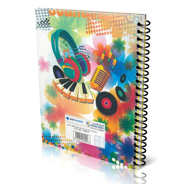 Cahier 144 Pages / 100 Feuilles Petit Format Spiral