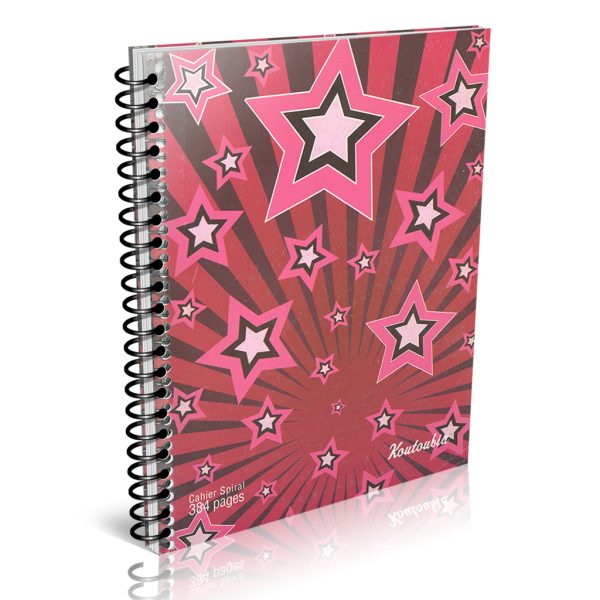 Cahier 384 Pages / 200 Feuilles Petit Format Spiral