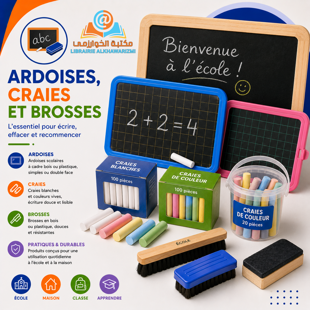 Ardoises Ardoises, Craies et Brosses