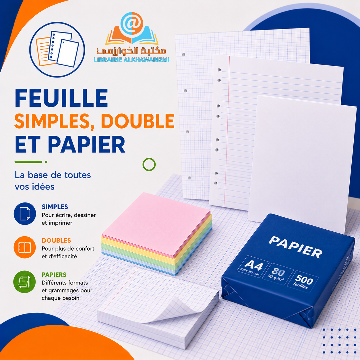 Feuille Feuille simples, double et Papier